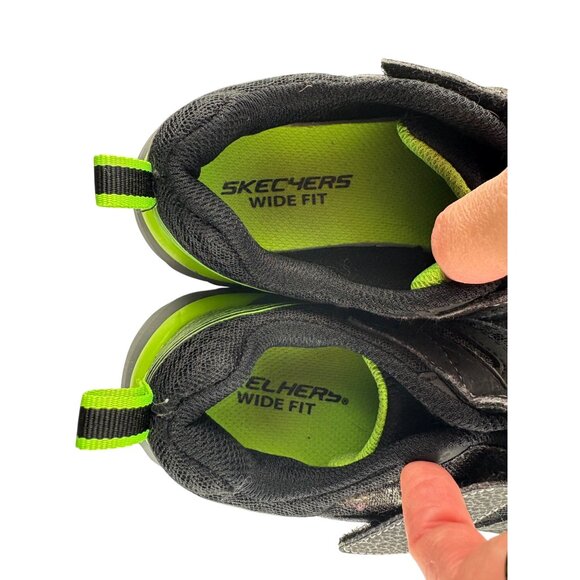 Skechers Boundless Boys Sneakers Kids Shoe Size US 1.5 M Wide Fit Black/Green - Picture 9 of 9